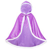 Century Star Girl Fur Princess Cape With Hood Girls Cloak For Little Girls Christmas Purple 3-4 Years