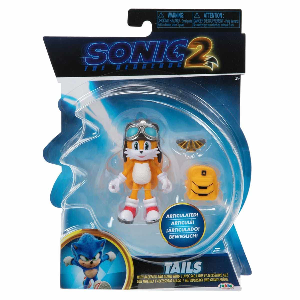 Sonic The Hedgehog 2 Movie 4-Inch Action Figure - Tails