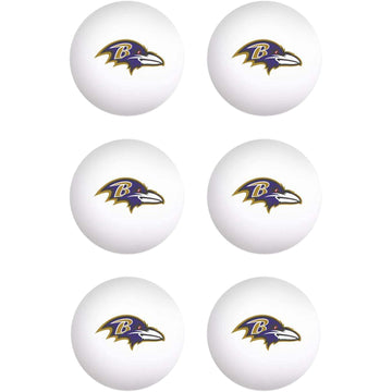 Baltimore Ravens Ping Pong Balls 6 Pack