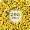 Webrick 300 Pcs Classic Building Bricks, Yellow Bulk Bricks,Compatible With Major Brands Parts And Pieces, Creative Building Blo