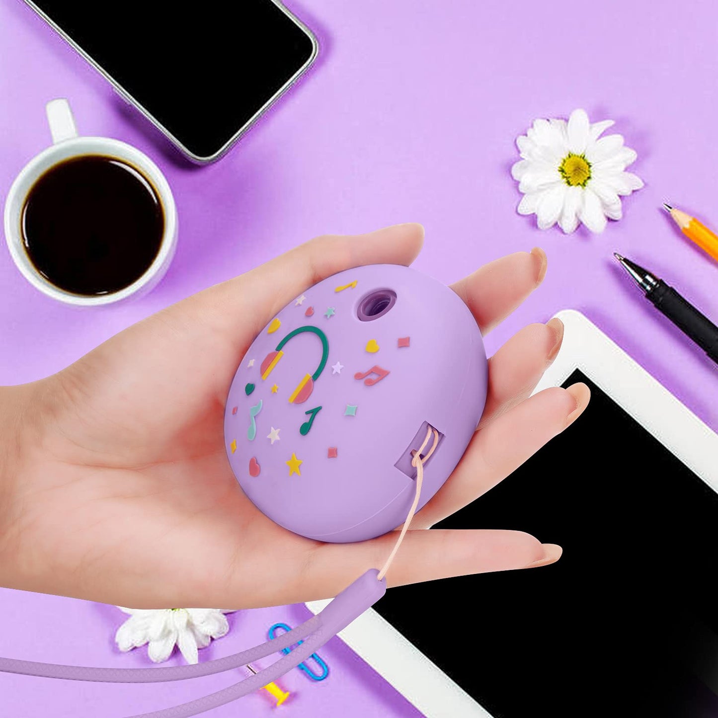 Mgznmty Silicone Cover Case Compatible With Tamagotchi Pix Virtual Pet Machine With Hand Strap (Purple)