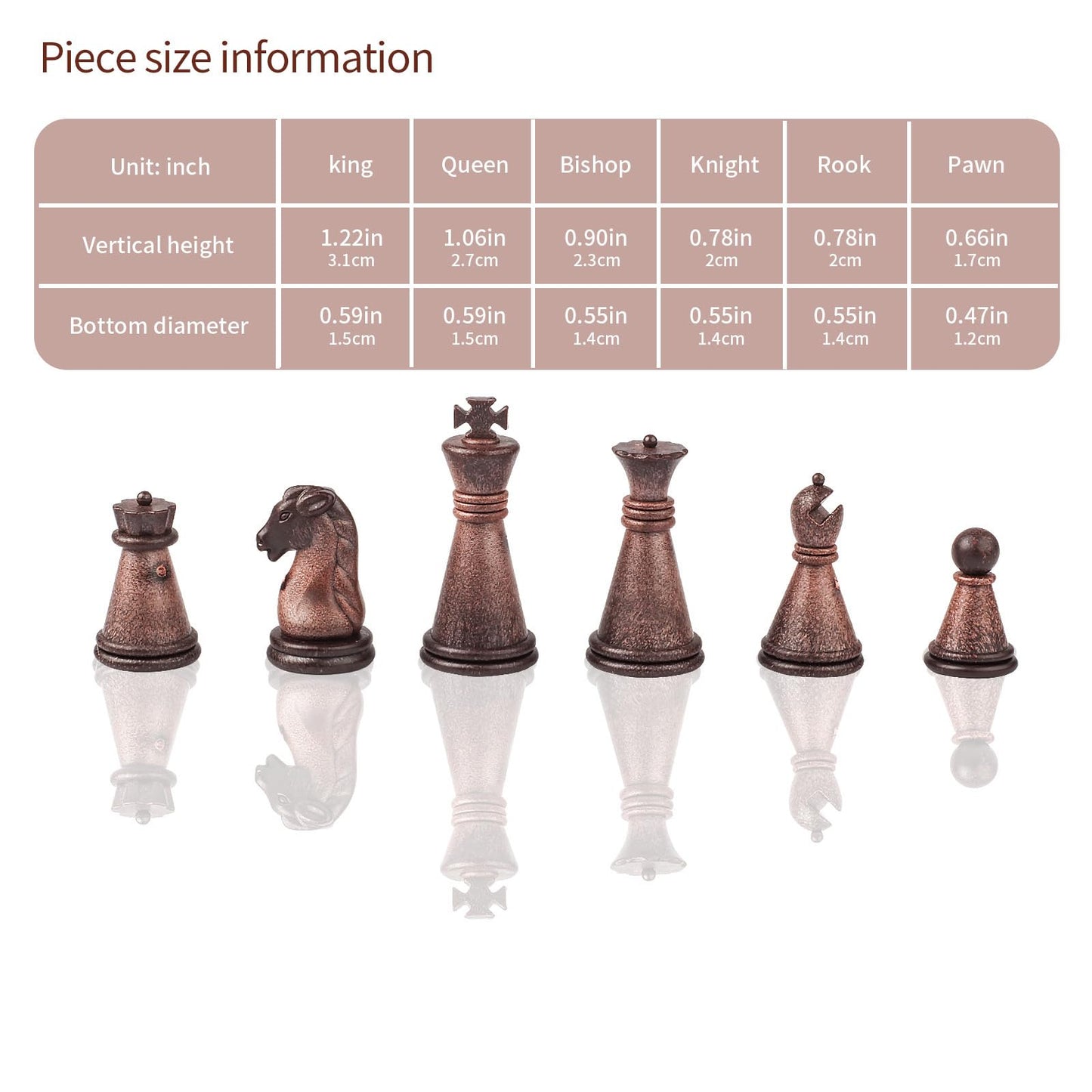 Simplewin 7.87 Inch Mini Magnetic Travel Chess Set, Walnut-Style - Small Portable Pocket Folding Chess Board Games, Ideal For Tr