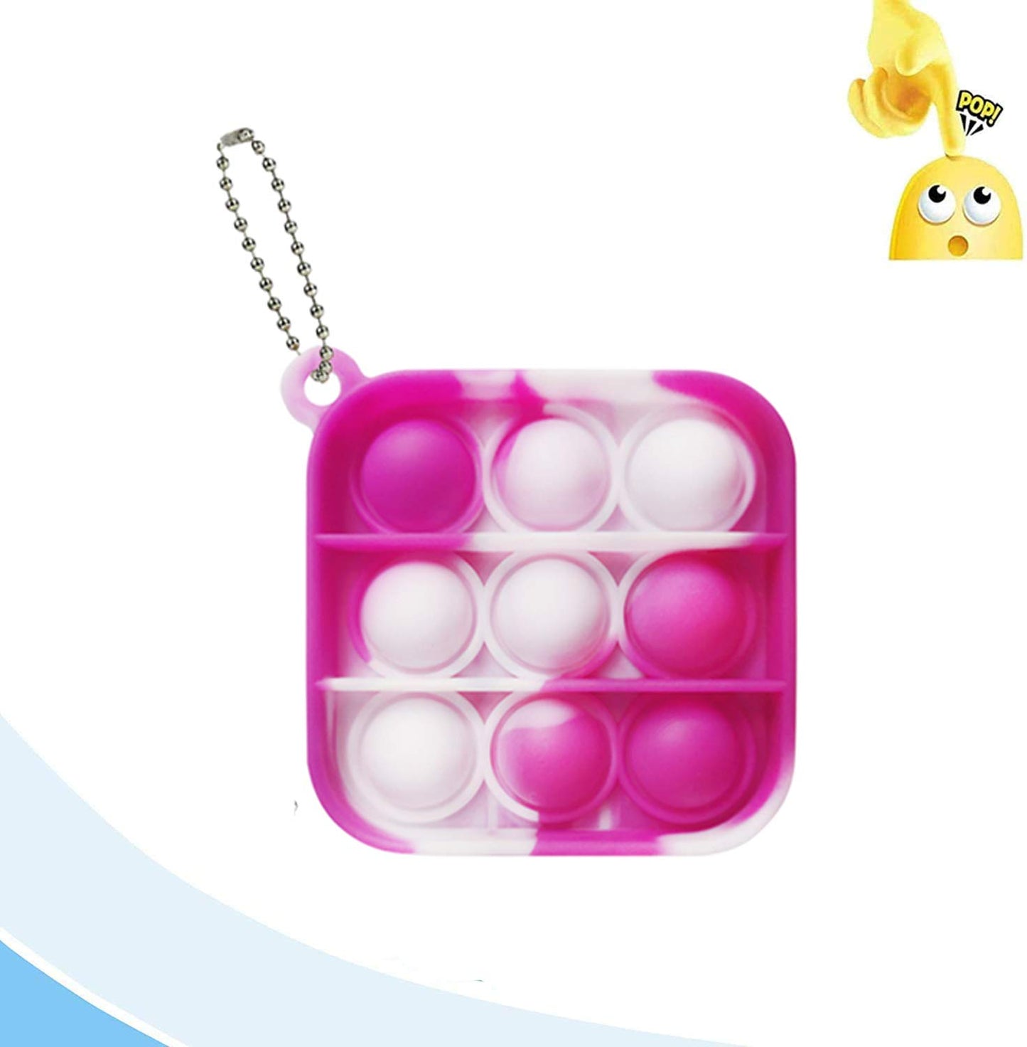 12 Pcs Mini Pop Bubble Fidget Sensory Toys, Pop Toy Bulk For Party Favor, Classroom Student Prizes Easter Basket Goodie Bag Stuffers Christmas Valentine Gift For Kid
