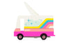 Candylab Toys CANDYCAR Wooden Food Truck Collection - Unicorn 2.0 Van enhanced Handcrafted Beech Wood Toy Car