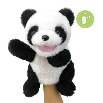Okegztoa Hand Puppets Plush Panda Puppet,9'' Hand Puppets For Kids Realistic Animal Puppets Panda Stuffed Animal Hand Puppets Fo