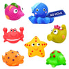Mold Free Baby Bath Toys - 7 Pcs No Hole Ocean Animals Bathtub Toys For Toddlers 1-3/Infants 6-12-18 Months,Water Table Toys Sho