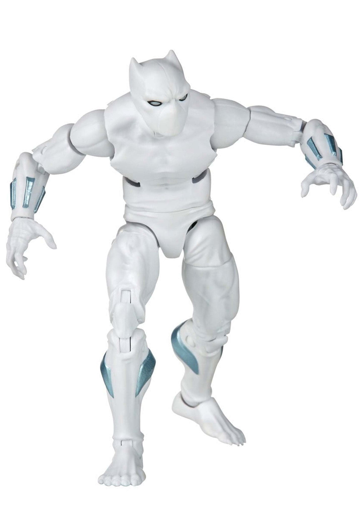 Marvel Legends Black Panther 6-inch Action Figure Toy - Includes 6 Accessories & 1 Build-A-Figure Part, White, Model F3678