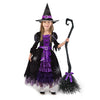 Spooktacular Creations Halloween Fairytale Witch Dress For Kids, Girls Cute Witch Costume Deluxe Set With Broom For Toddler Hall