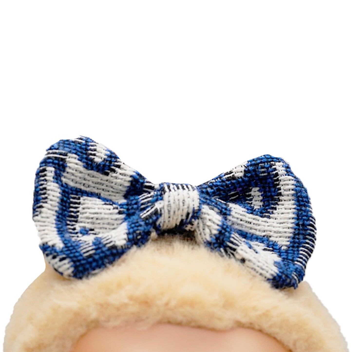 Doll Clothes for 17cm Dolls enhanced Handmade Fashion Clothes 3 Piece Set Including a Weaving Hat Clothes and Bow with High-End Dolls Accessories for Play & Display - Pure Blue (No Doll No Logo)