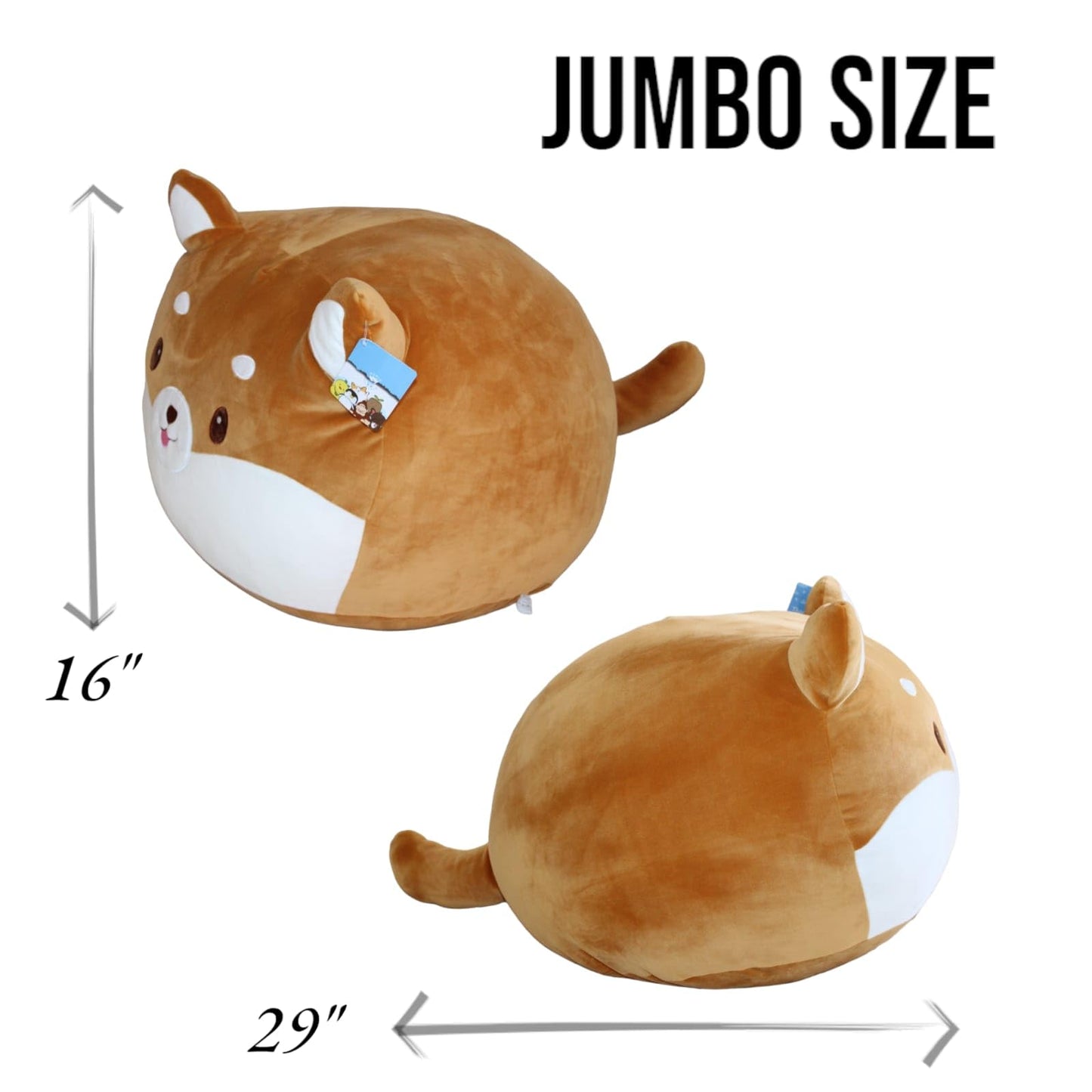 World Of Plush 29-Inch Jumbo Dog Plush Design - Squishy Cuddly & Fun - Ideal Gift For Family Members - Exceptional & Exclusive S