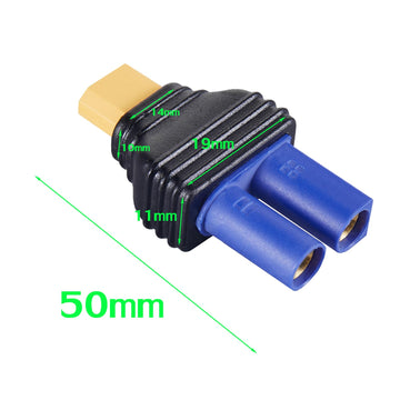 Laisomeke Xt30 Male To Ec5 Female Mould Type Adapter No Wire Connector Adapter For Lipo Battery (2Pack)