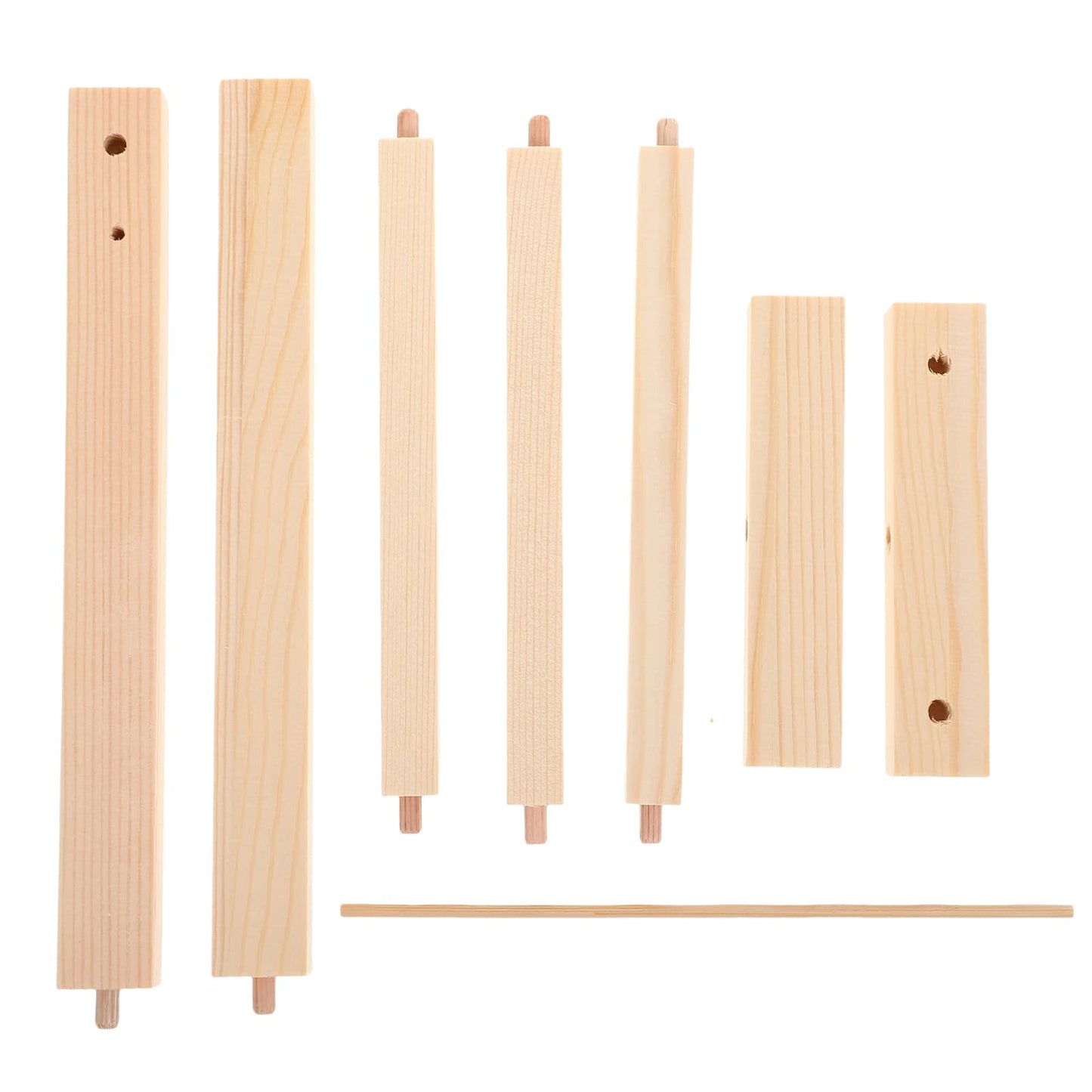 Toddmomy 1Pcs Miniature Doll Garment Rack, Wooden Doll Garment Rack Mini Dollhouse Clothes Hangers For Doll Wardrobe Furniture A