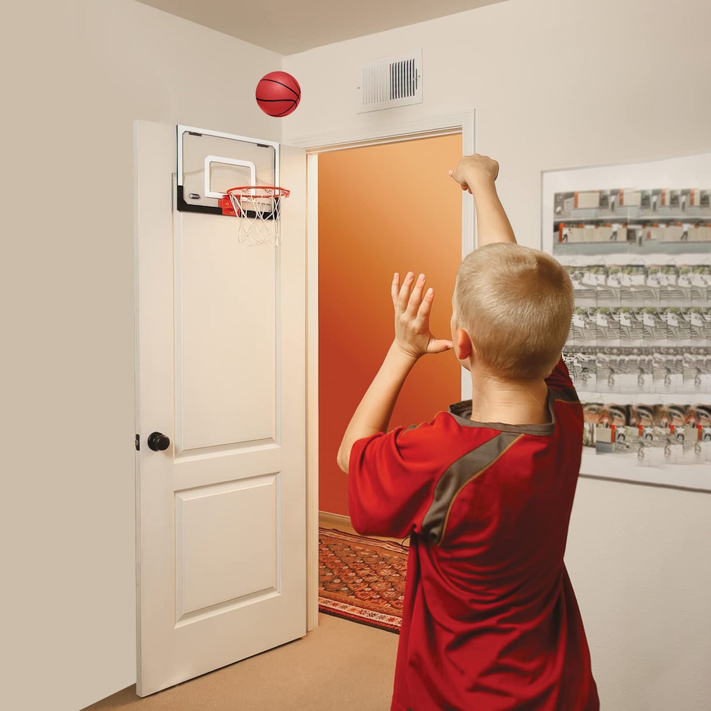 Iyoyo Mini Basketballs, 3 Pack 6' Inch Small Basketball Set With Pump Over The Door Mini Hoop Basketball Replacements Toy Basketball For Toddlers, Kids, Teenagers, For Pool, Indoors, Outdoors