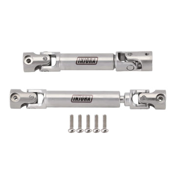 INJORA Stainless Steel Drive Shafts with D Shaped Hole for Axial AX24 XC-1 Upgrade 1/24 RC Crawler Upgrade