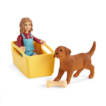 Schleich Puppy Wagon Ride