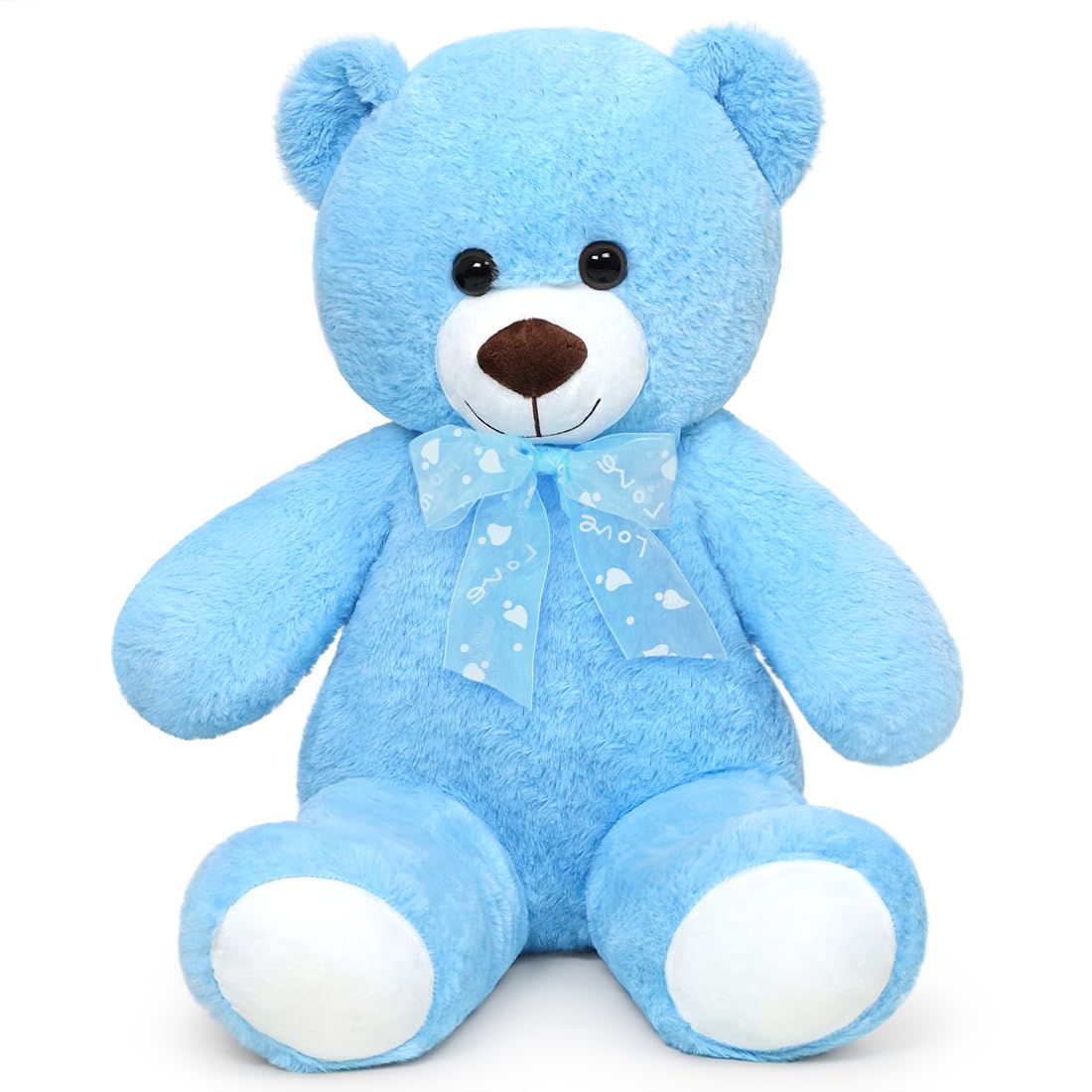 Sausudols Teddy Bear Stuffed Animal 24'' Small Teddy Bear Gift For Christmas Birthday Blue