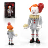 aphpaio Pennywise Clown Building Set, Horror IT Movie Merchandise Figure Building Kit, Creative Halloween Collectible Birthday G