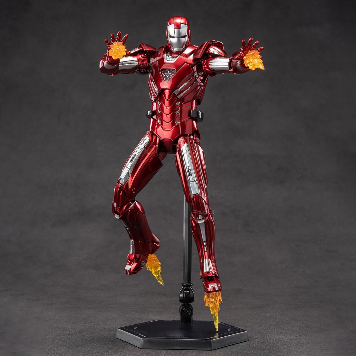 Hiplay Zd Toys Collectible Figure Full Set: Anniversary Series Non-Luminous Version: Iron Man Mk33 (1906-33), 1:10 Scale Miniatu