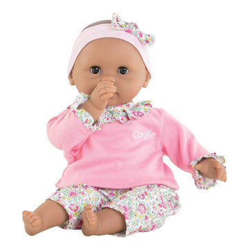 Corolle Bébé Calin Maria 12" Soft-Body Baby Doll - Vanilla-Scented, Pink, with Sleeping Eyes - Mon Premier Poupon Collection