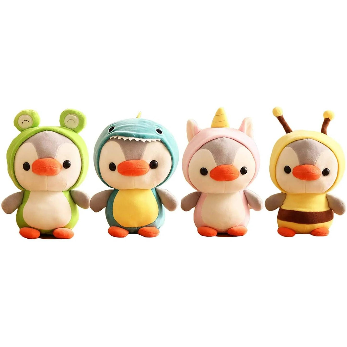Cute Duck/Penguin Stuffed Animal In Costume Adorable Plushies Wearing Outfit Plush Toys Great For Kids And Lovers,Stuffed Pengui
