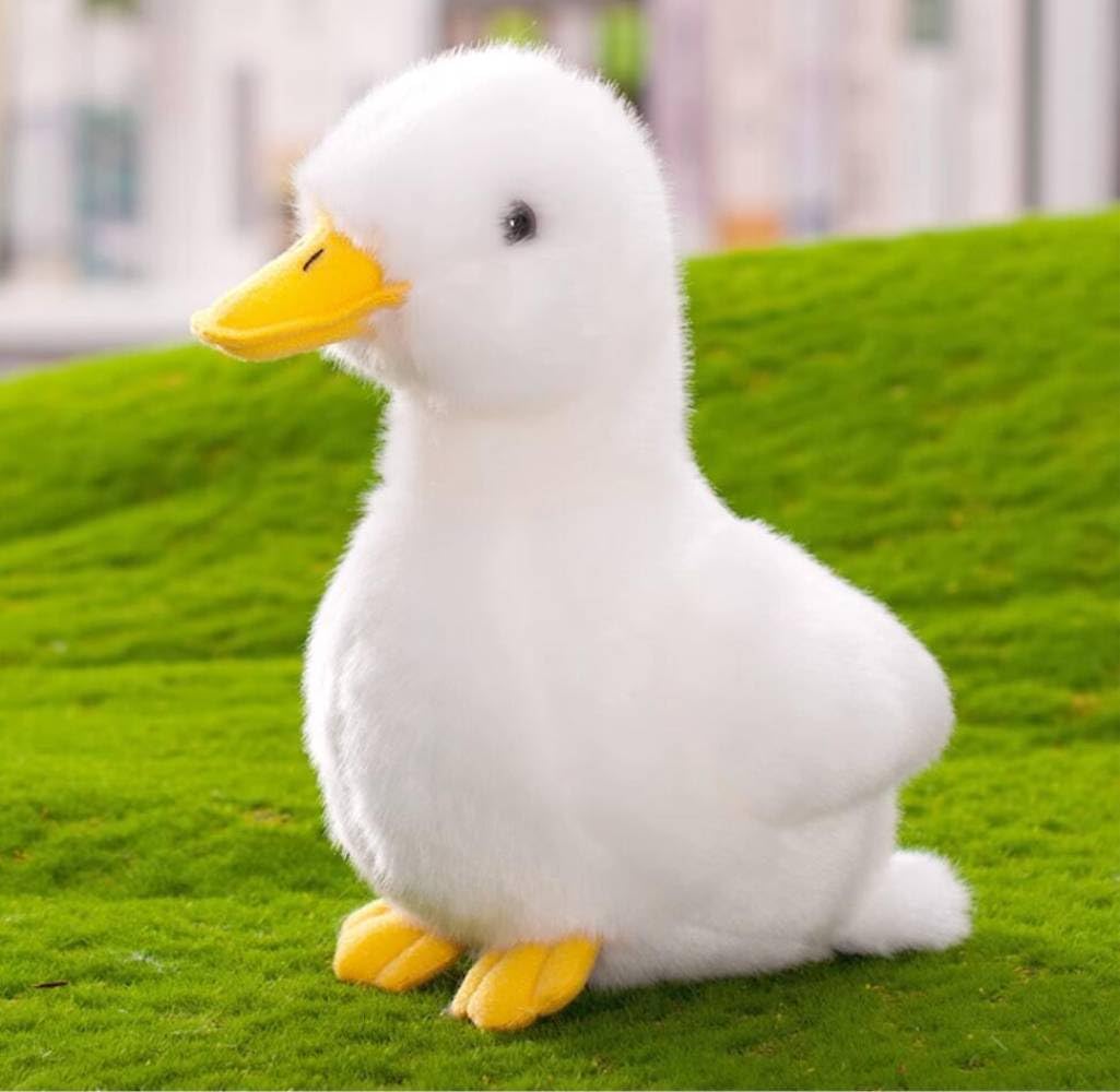 Backlood Toys 8 Inch Small Yellow Duck Plush Stuffed Toy - Acrylic Fiber, Cute Design