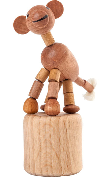 Alexander Taron 105-059 Dregeno Push Toy - Wobbly Monkey