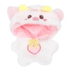 Niannyyhouse 10Cm Plush Doll Clothes Loose Onesies Penguin Rabbit Bear Fox Pig Bodysuit Doll Dress Up (White)