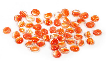 Chessex Manufacturing Chx01164 Glassstonestube - Red Catseye Gaming Stone - 40 Piece