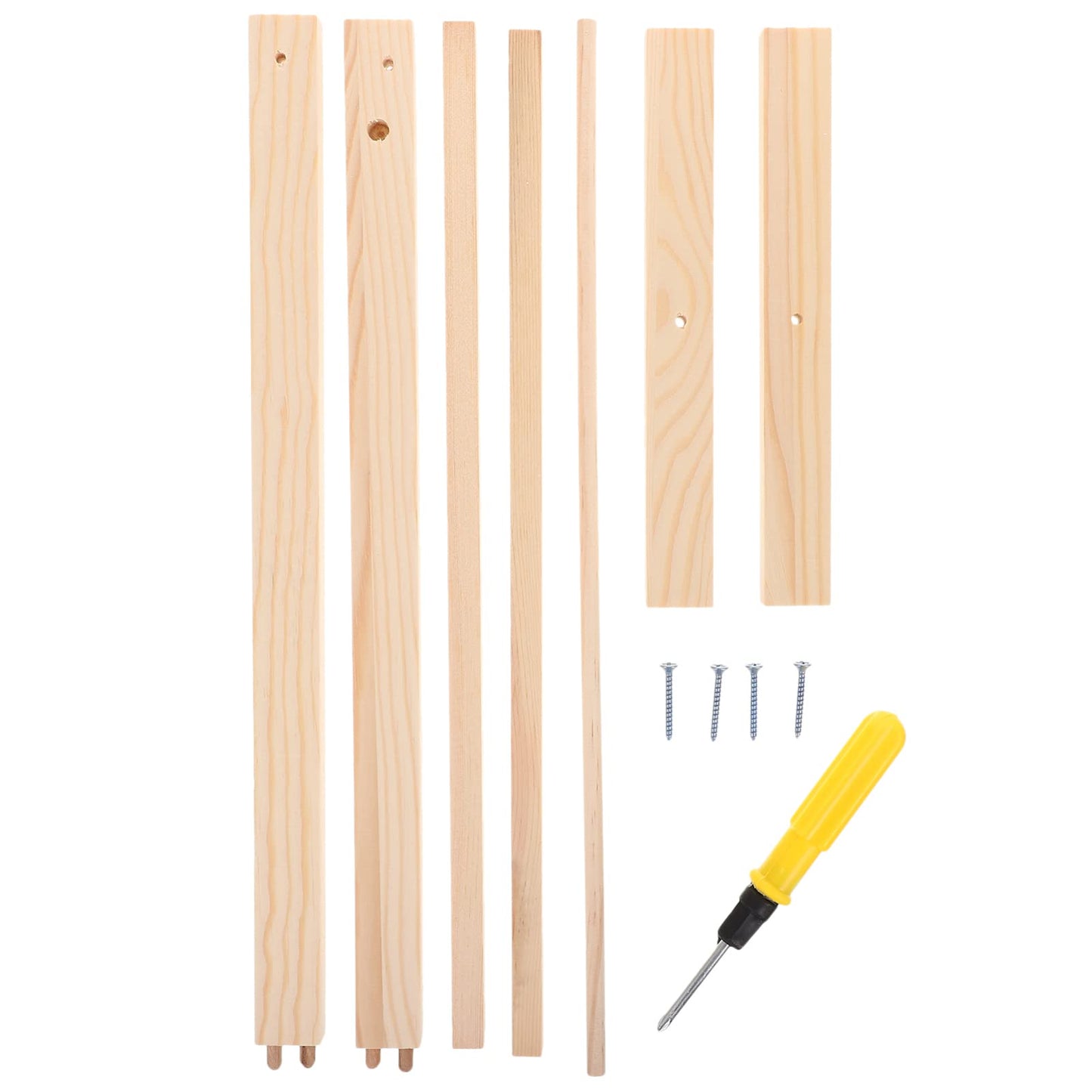 Kisangel Wooden Clothing Rack 1Pc Doll Clothes Rack Miniature Garment Rack Doll Clothes Accessories For Dollhouse Supplies (40Cm