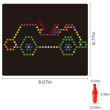 Refill Pegs And Templates Pack For Use With Creative Light Up Board,Kids Magic Light Screen Accessories Educational Learning Toy
