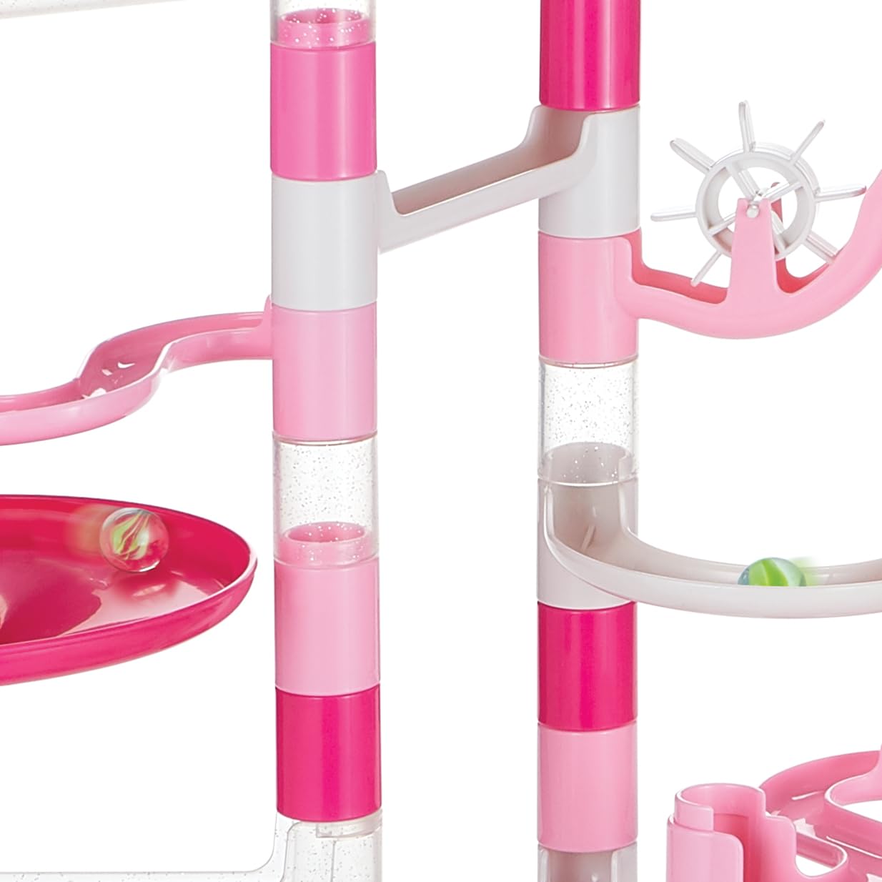 Mindware Pink Sparkle Marble Run Set With 103 Pieces