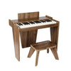 ZIPPY Kids Piano Keyboard, 37 Keys Digital Piano, Wood Instrument Toy for 3+, Walnut Basic, Model SLW99802A