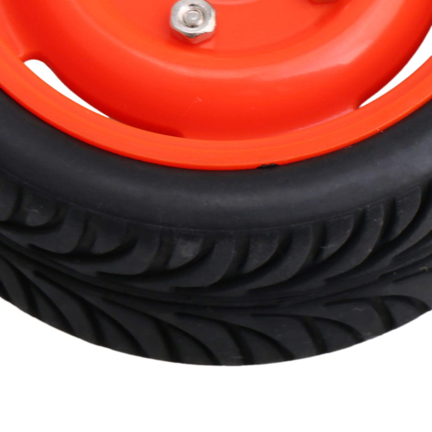 Mxfans 4PCS 12mm Hex Wheel Rims 4 Holes & Rubber Tires for RC 1/10 On Road Cars