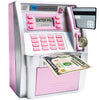 2024 Upgraded ATM Saving Bank Machine for Kids Adults with Card ATM Piggy Bank for Real Money Coin Recognition Mini ATM Savings