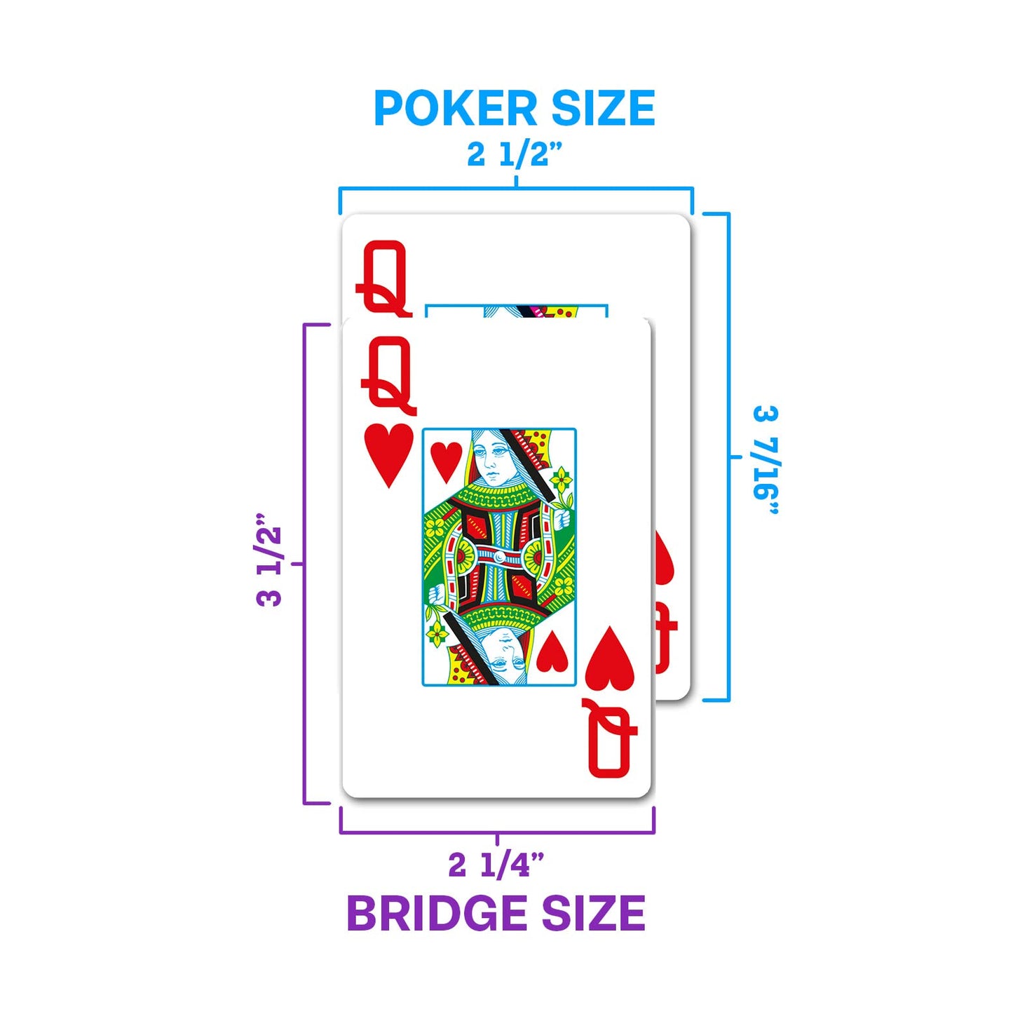 Copag 1546 Design 100% Plastic Playing Cards, Bridge Size (Narrow) Red/Black Double Deck Set (Jumbo Index)