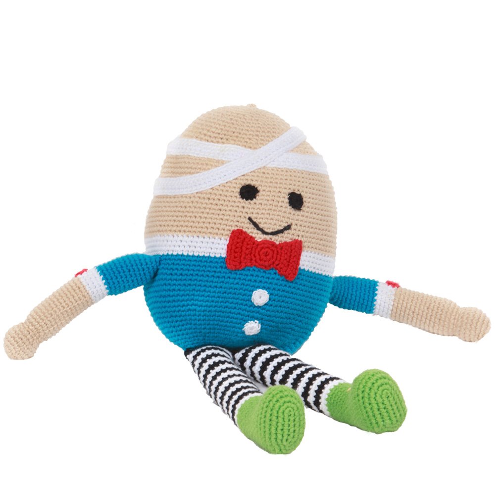 Pebble Handmade Humpty Dumpty Crochet Toy | Fair Trade | 1 Count | Machine Washable