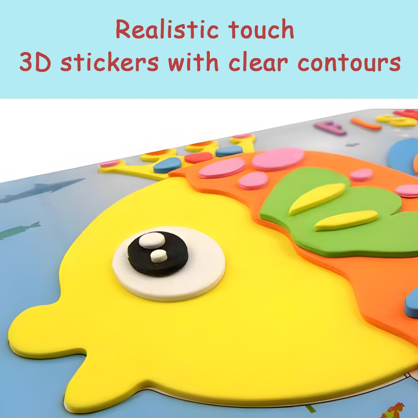 D# 20Pcs 3D Eva Foam Sticker Puzzle Game Diy Cartoon Animal Learning Education Toys For Children. Cultivate Kid'S Three-Dimensio
