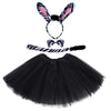 Marrywindix Black Zebra Costume Tutu Set - One Size Animal Fancy Dress for Halloween Party Dress Up Accessories
