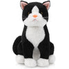 Libima 13 Inch Black and White Tuxedo Cat Plush Stuffed Animal - Realistic Soft Kitten Toy for Gifts, Pet Parties, and Home Decor