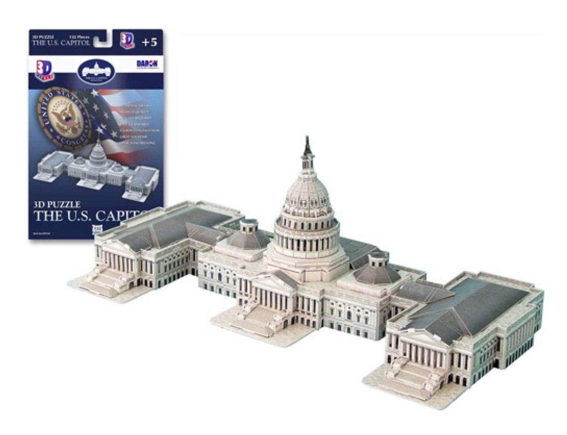 Us Capitol Building 3D Puzzle, 132 Pieces