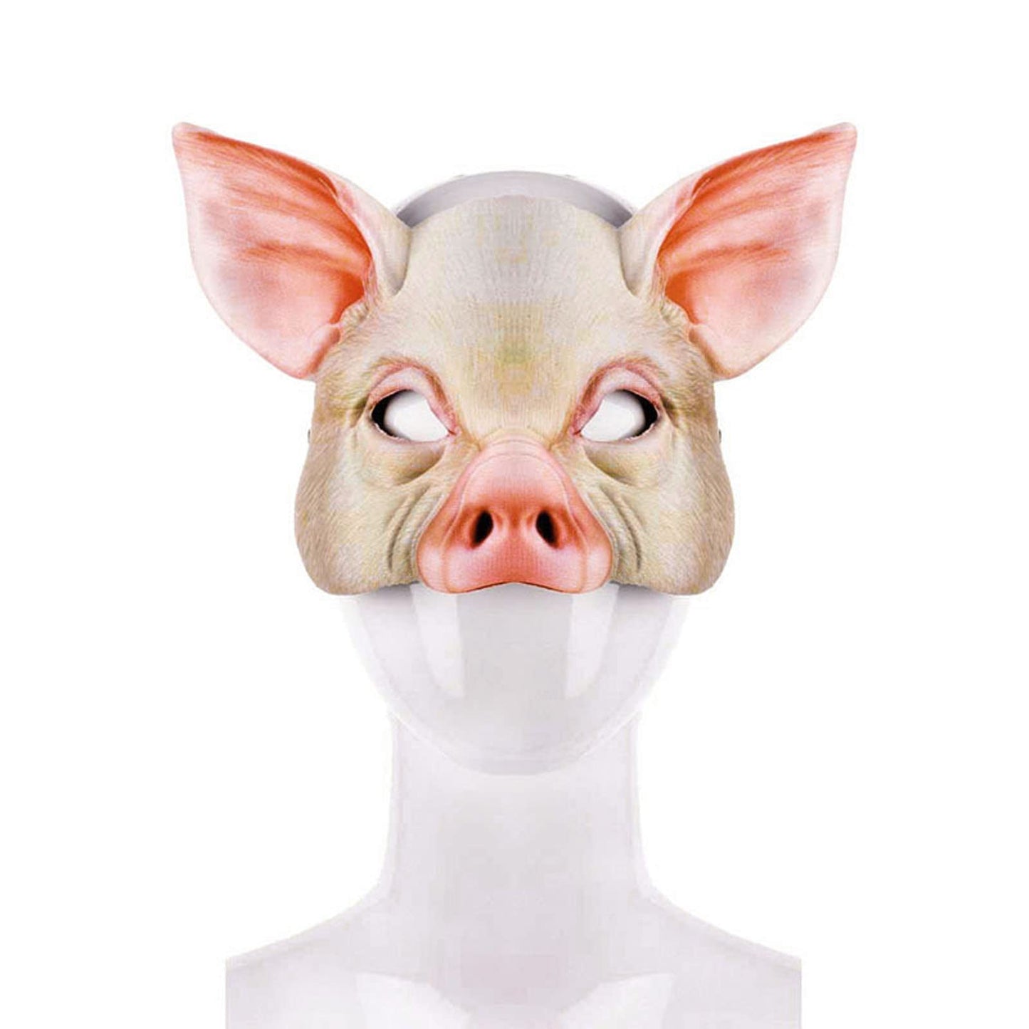 Soochat Halloween Pig Mask Pig Head Mask Half Face Pig Masks for Halloween Festival Masquerade Party Cosplay Props