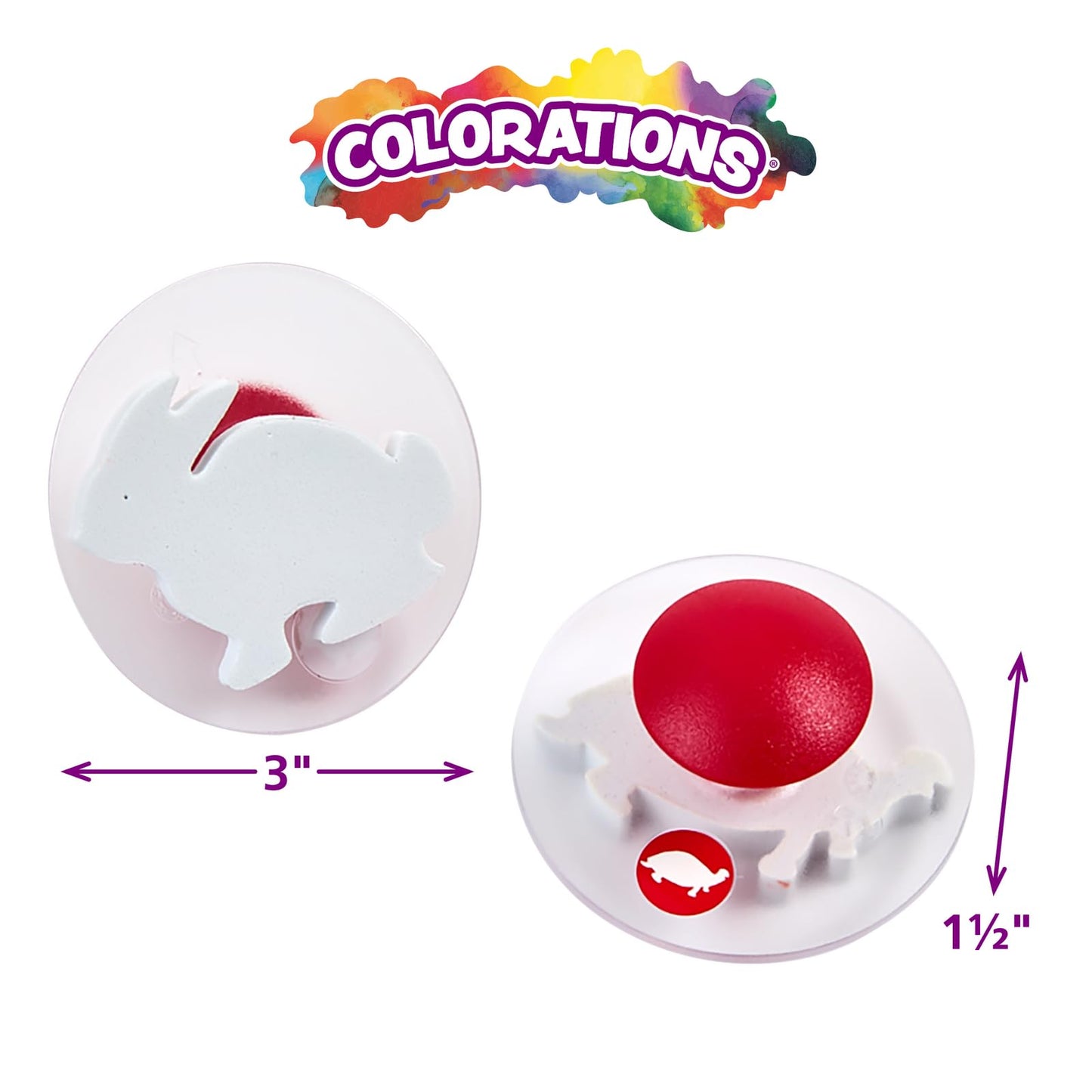 Colorations Easy Knob Grip Stamper Animal Stamps, Jungle, Domestic, Tropical, 14 Stamps, , 2 inches x 3 inches, Storytelling, Ca