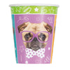 9oz Pug Puppy Birthday Party Cups, 8ct