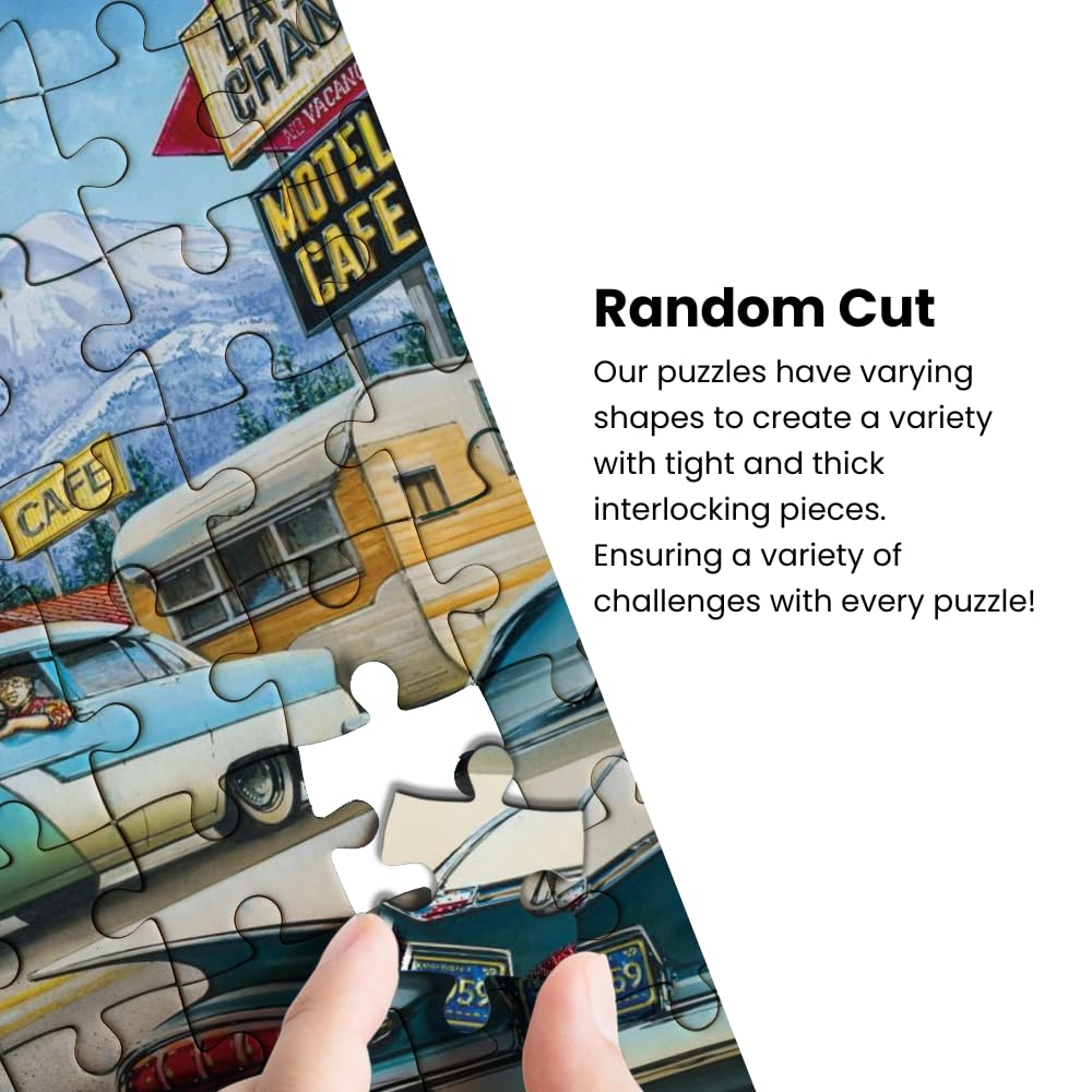 Masterpieces - 1000 Piece Jigsaw Puzzle, Route 66 Gamblin Man, Fun For Adults, Family, Kids, 19.25'' X 26.75''