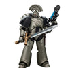 JOYTOY Warhammer The Horus Heresy 1/18 Action Figure-Iron Warriors MKVI Tactical Sergeant with Power decorative replica blade and Plasma Collection Model Birthday Gift