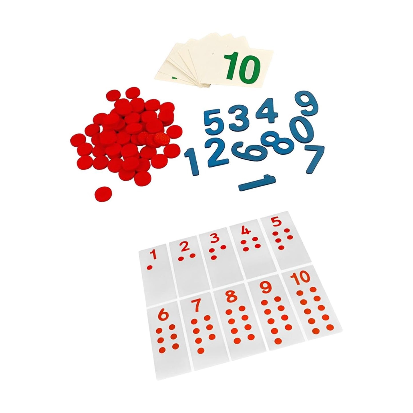 Jazzy Pearls Montessori Cards & Counters Training For Homeschool Early Childhood Children Style B|Toys & Hobbies | Educational |