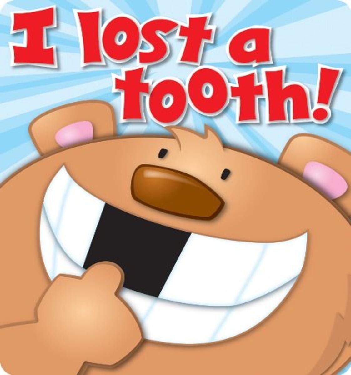 Carson Dellosa I Lost a Tooth Stickers for Kids, Milestone Decals for Scrapbooking, Reward Chart for Kids, Classroom Prizes, Bra