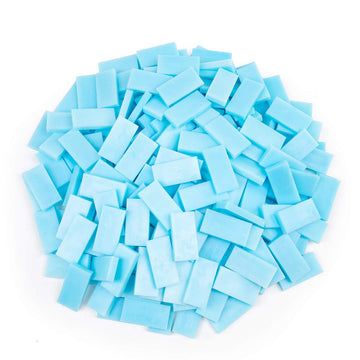 Bulk Dominoes Plastic Bulk 100pcs - Building and Stacking and Chain Reaction Toppling STEAM Toy Blocks for Kids (Ice)