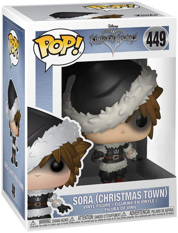 Pop Kingdom Hearts Christmas Town Sora Exclusive Vinyl Figure