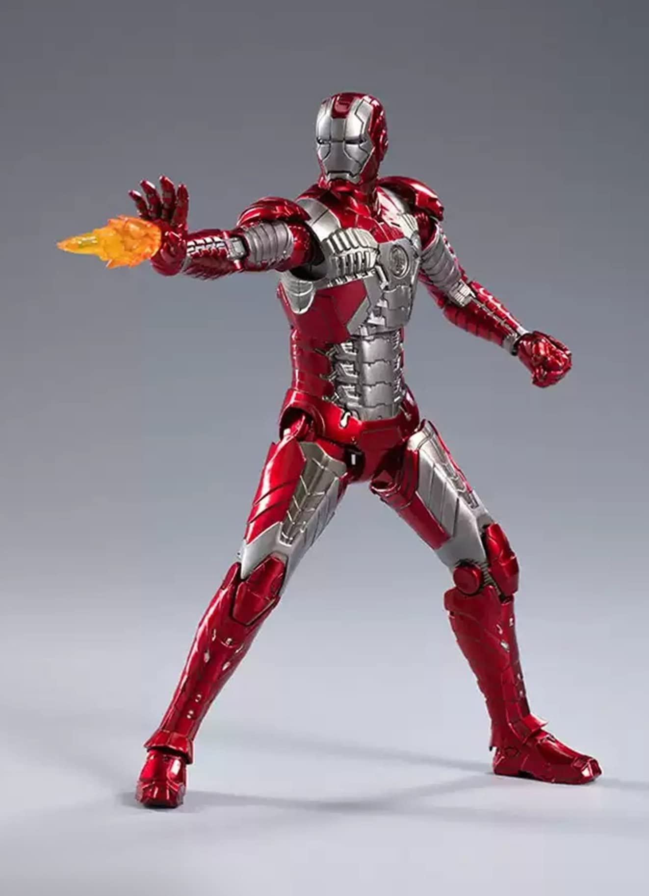 Ovonni Ironman Mark 5 Action Figure 7 Inch Exquisite Painting All Joints Movable Collection Model